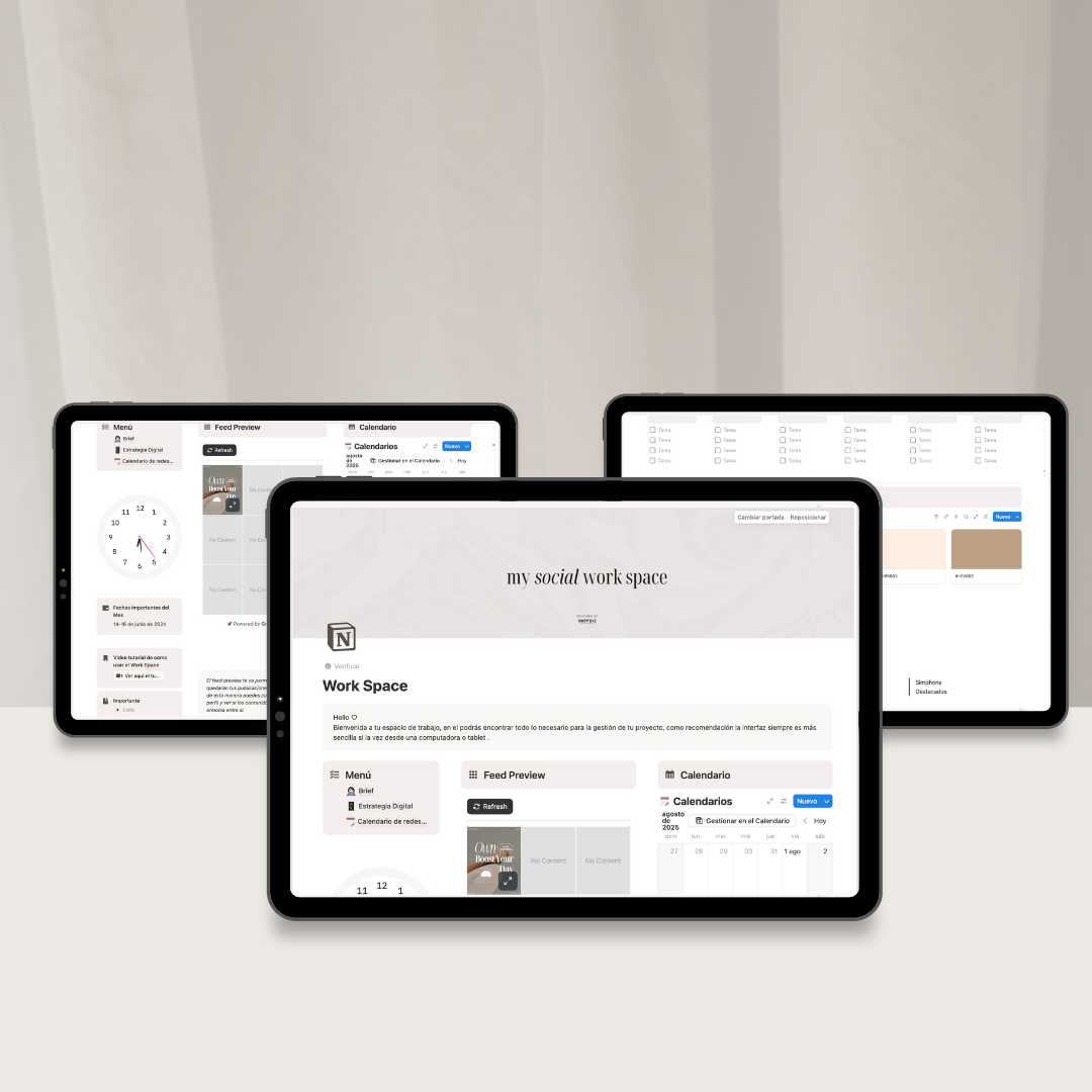 Plantilla Notion + Widget de Insta Preview